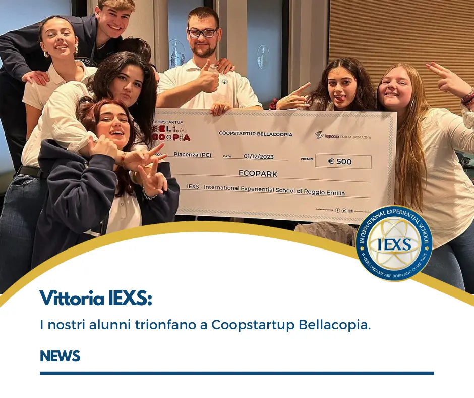 Vittoria IEXS: I nostri alunni trionfano a Coopstartup Bellacopia