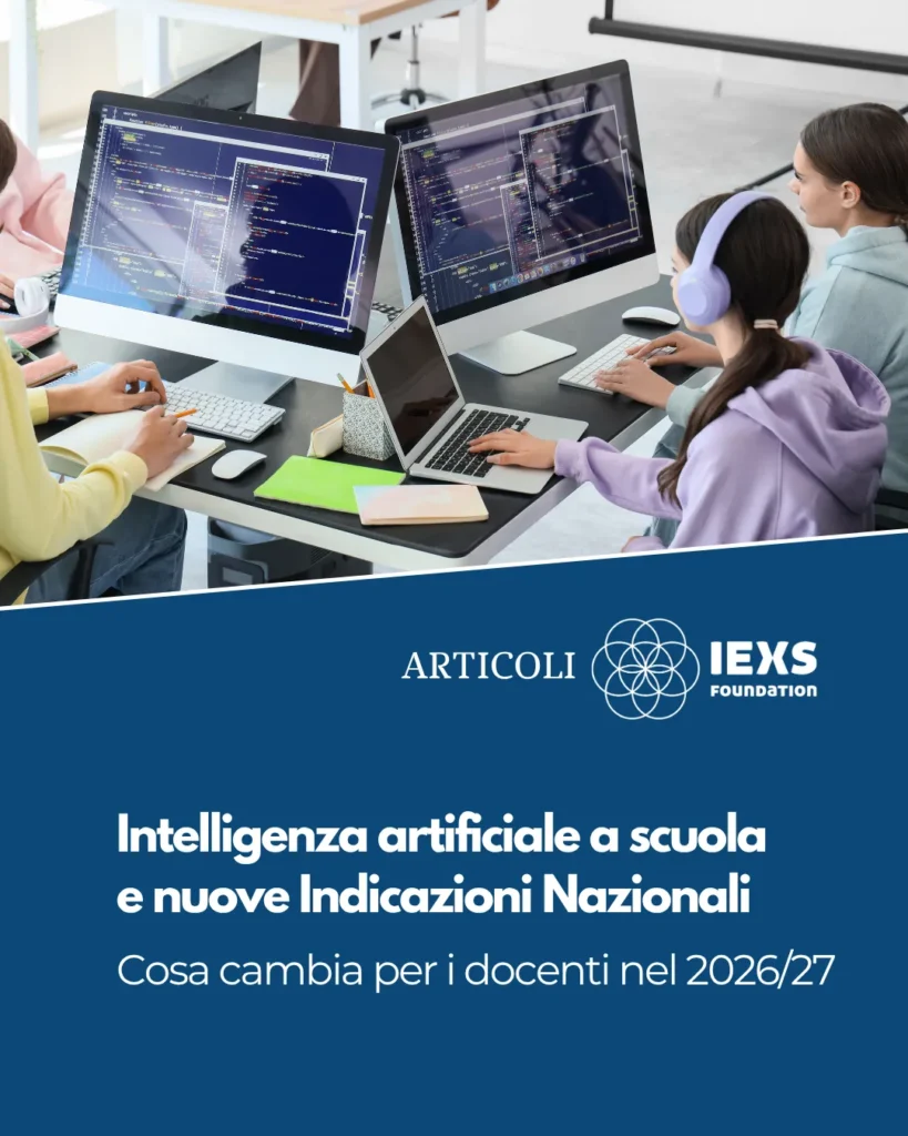 Intelligenza artificiale a scuola: docente IEXS in classe con studenti