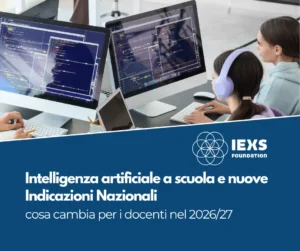 Intelligenza artificiale a scuola: docente IEXS in classe con studenti