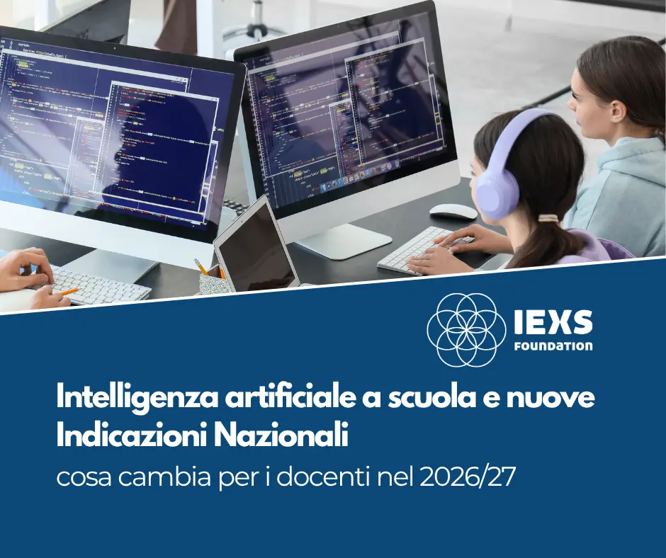 Intelligenza artificiale a scuola: docente IEXS in classe con studenti