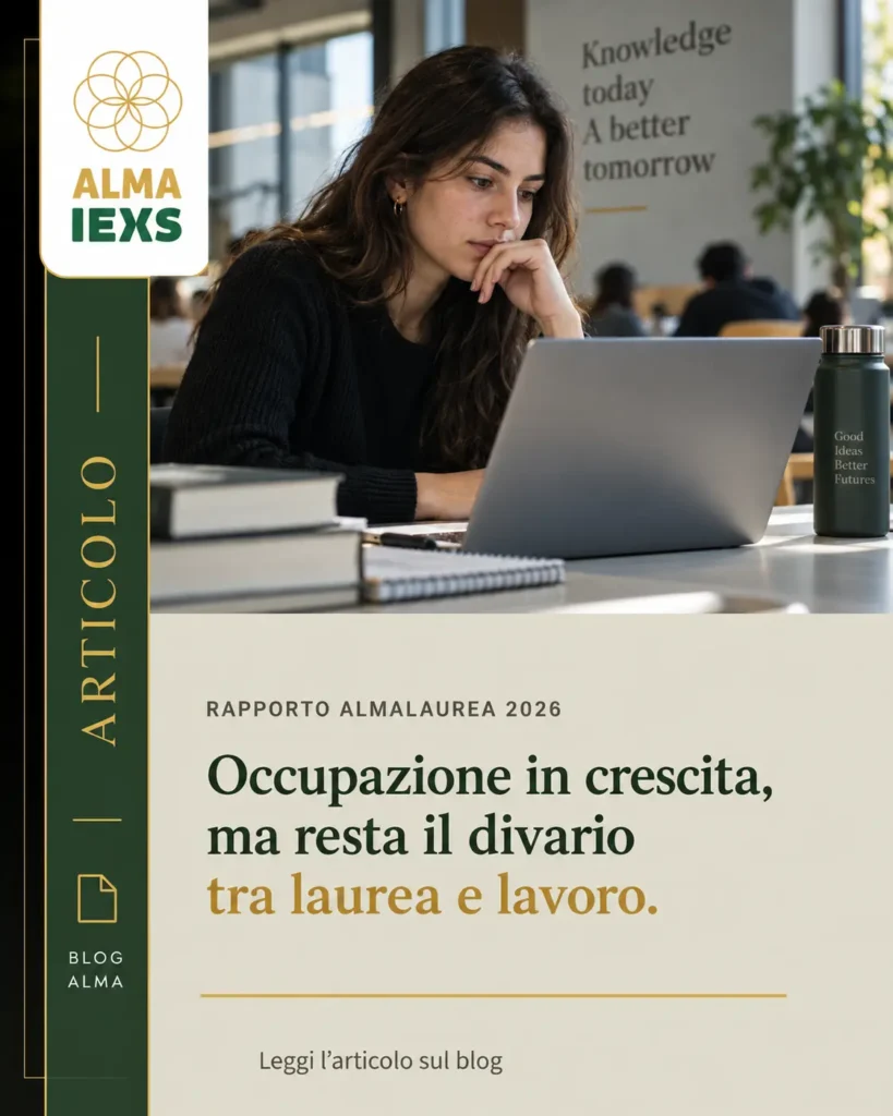 Rapporto AlmaLaurea 2026 su occupazione dei laureati e mismatch tra laurea e lavoro – ALMA IEXS